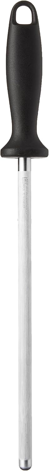 1001785 Oval Sharpening Steel, 26 cm,Black, Silver
