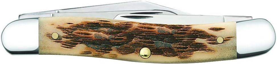 Case XX WR Folding Pocket Knife 3 Blade Stockman 3 7/8 Inches Closed (Amber Bone)