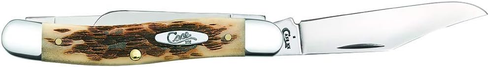 Case XX WR Folding Pocket Knife 3 Blade Stockman 3 7/8 Inches Closed (Amber Bone)