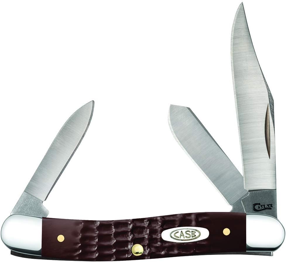 Case XX WR Folding Pocket Knife 3 Blade Stockman 3 7/8 Inches Closed (Amber Bone)