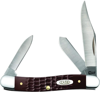Case XX WR Folding Pocket Knife 3 Blade Stockman 3 7/8 Inches Closed (Amber Bone)