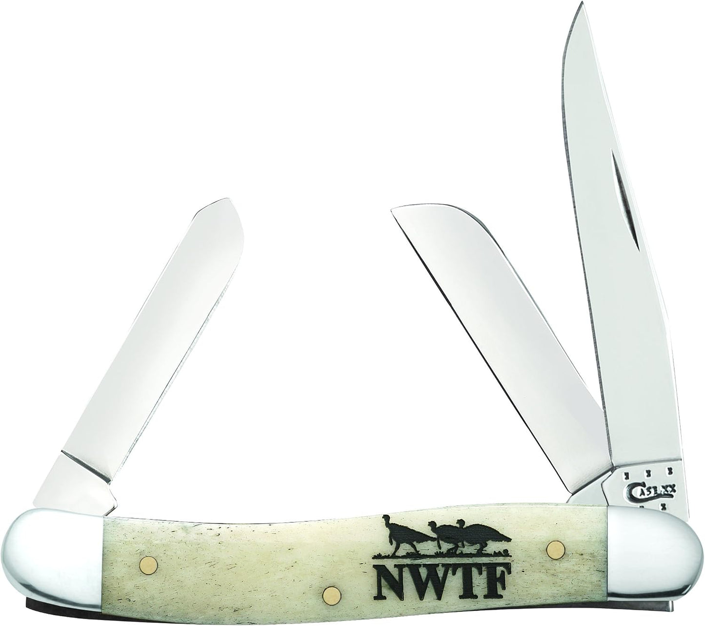 Case XX WR Folding Pocket Knife 3 Blade Stockman 3 7/8 Inches Closed (Amber Bone)