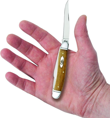 Case XX WR Folding Pocket Knife 3 Blade Stockman 3 7/8 Inches Closed (Amber Bone)