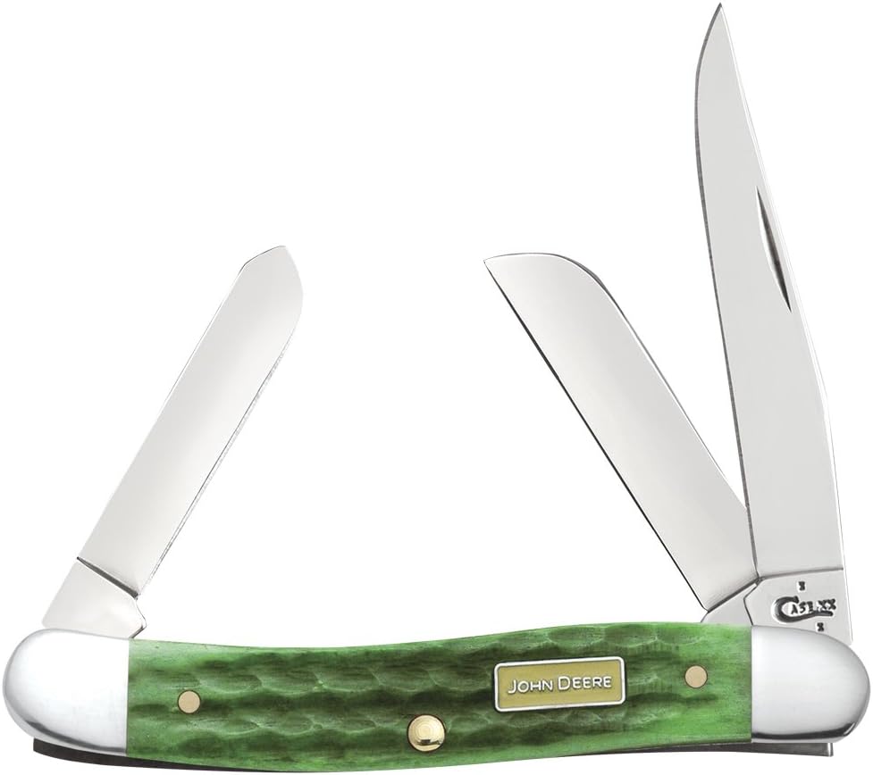 Case XX WR Folding Pocket Knife 3 Blade Stockman 3 7/8 Inches Closed (Amber Bone)