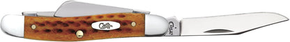 Case XX WR Folding Pocket Knife 3 Blade Stockman 3 7/8 Inches Closed (Amber Bone)