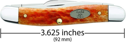 Case XX WR Folding Pocket Knife 3 Blade Stockman 3 7/8 Inches Closed (Amber Bone)