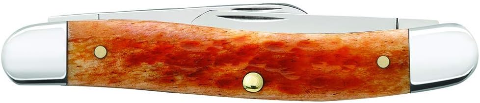 Case XX WR Folding Pocket Knife 3 Blade Stockman 3 7/8 Inches Closed (Amber Bone)