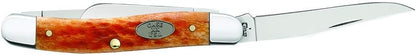 Case XX WR Folding Pocket Knife 3 Blade Stockman 3 7/8 Inches Closed (Amber Bone)