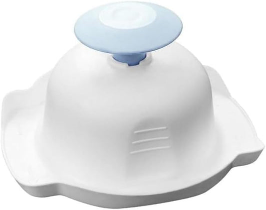Blue Food Safety Holder for Mandolin or Grater, Finger Anti-Cut Protectors for Mandoline Slicer, Food Slicer Cutter Finger Guard