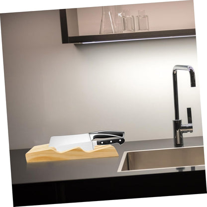 Block Knife Holder Knives Storage Rack In-drawer Knives Block Wooden Knives Storage Easy to Cle