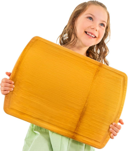 Luxury Bamboo Cutting Board Set of 3 with Glue-Free Surface Technology - Extra Spacious Wood Cutting Boards for Kitchen and XL Chopping Board Set - Replacements for Life