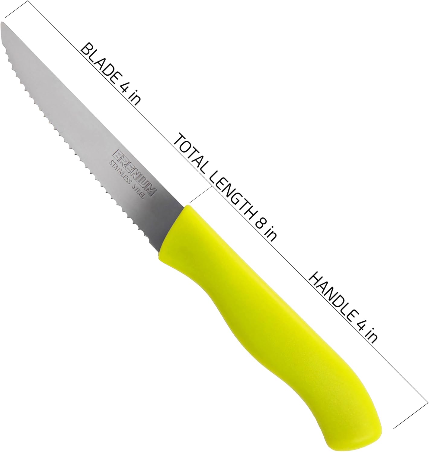 Paring Knife, 6-Piece Set, Knives with Straight Edge 4 Inch Blade, Stainless Steel, Spear Point, Fruit and Vegetable Cutting and Peeling, Black (Black, Serrated)