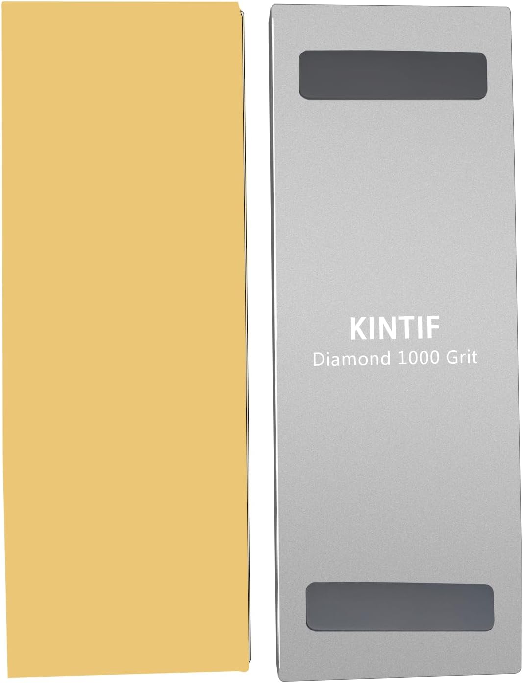 Diamond Whetstone Knife Sharpening Stone #1000, Premium Hard Metal Grinder for Knives, Chisels and Tools, Fast Cutting, Low Wear, Ideal for S90V, M390, with Non-Slip Base