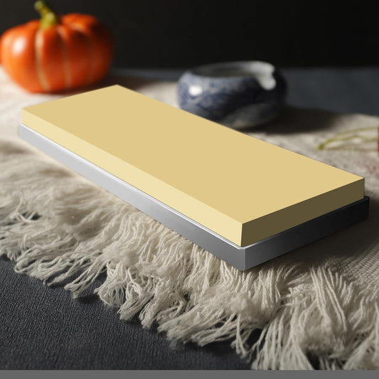 Diamond Whetstone Knife Sharpening Stone #1000, Premium Hard Metal Grinder for Knives, Chisels and Tools, Fast Cutting, Low Wear, Ideal for S90V, M390, with Non-Slip Base
