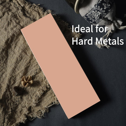Diamond Whetstone Knife Sharpening Stone #1000, Premium Hard Metal Grinder for Knives, Chisels and Tools, Fast Cutting, Low Wear, Ideal for S90V, M390, with Non-Slip Base