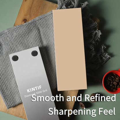 Diamond Whetstone Knife Sharpening Stone #1000, Premium Hard Metal Grinder for Knives, Chisels and Tools, Fast Cutting, Low Wear, Ideal for S90V, M390, with Non-Slip Base