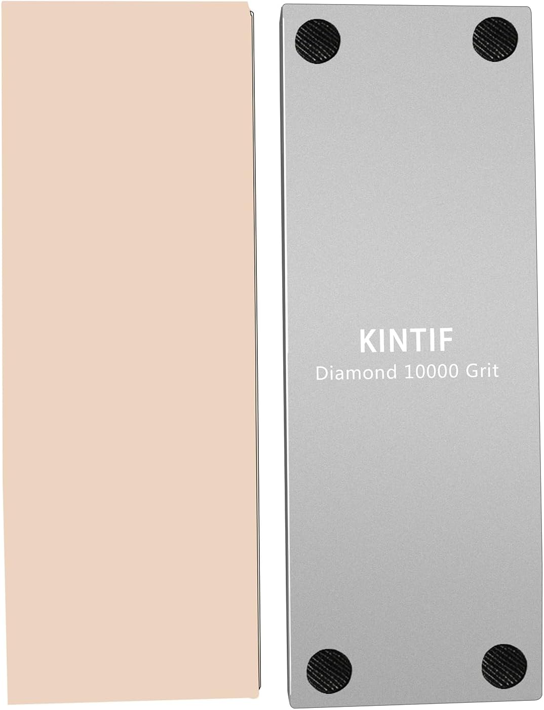 Diamond Whetstone Knife Sharpening Stone #1000, Premium Hard Metal Grinder for Knives, Chisels and Tools, Fast Cutting, Low Wear, Ideal for S90V, M390, with Non-Slip Base