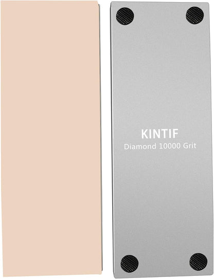 Diamond Whetstone Knife Sharpening Stone #1000, Premium Hard Metal Grinder for Knives, Chisels and Tools, Fast Cutting, Low Wear, Ideal for S90V, M390, with Non-Slip Base
