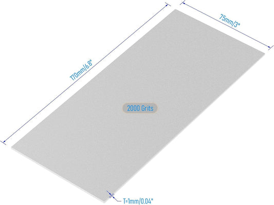 Diamond Whetstone Sharpening Stone, Grit 80, 170x75mm | Replacement Blade, Rectangle Diamond Grinding Sanding Disc Sheet, Knife Sharpener Grinding Plate Abrasive Polishing Tool