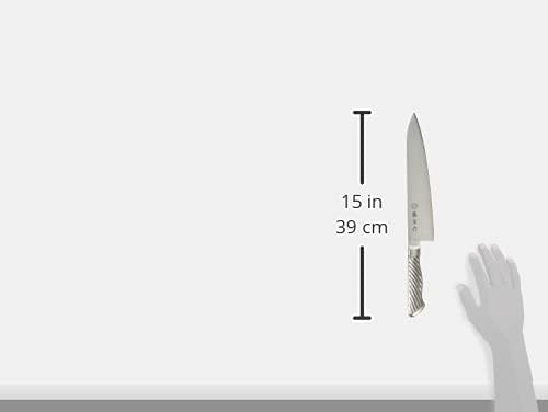 Fujitora FU-890 Gyuto Knife, 9.4 inches (240 mm), Made in Japan, Cobalt Alloy Steel, Double-edged, Chef's Knife, Can Be Used for Cutting Meat, Cooking Fish and Vegetables, Easy to Grip Tornado