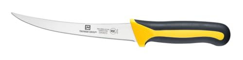 FSE SLKF504 Boning Knife, 6" Blade, Curved, Soft-Grip Handles, German Steel, NSF