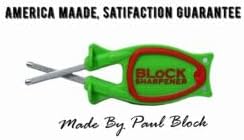 Discover the new patented Block Knife Sharpener, designed for honing blades to their original sharpness.