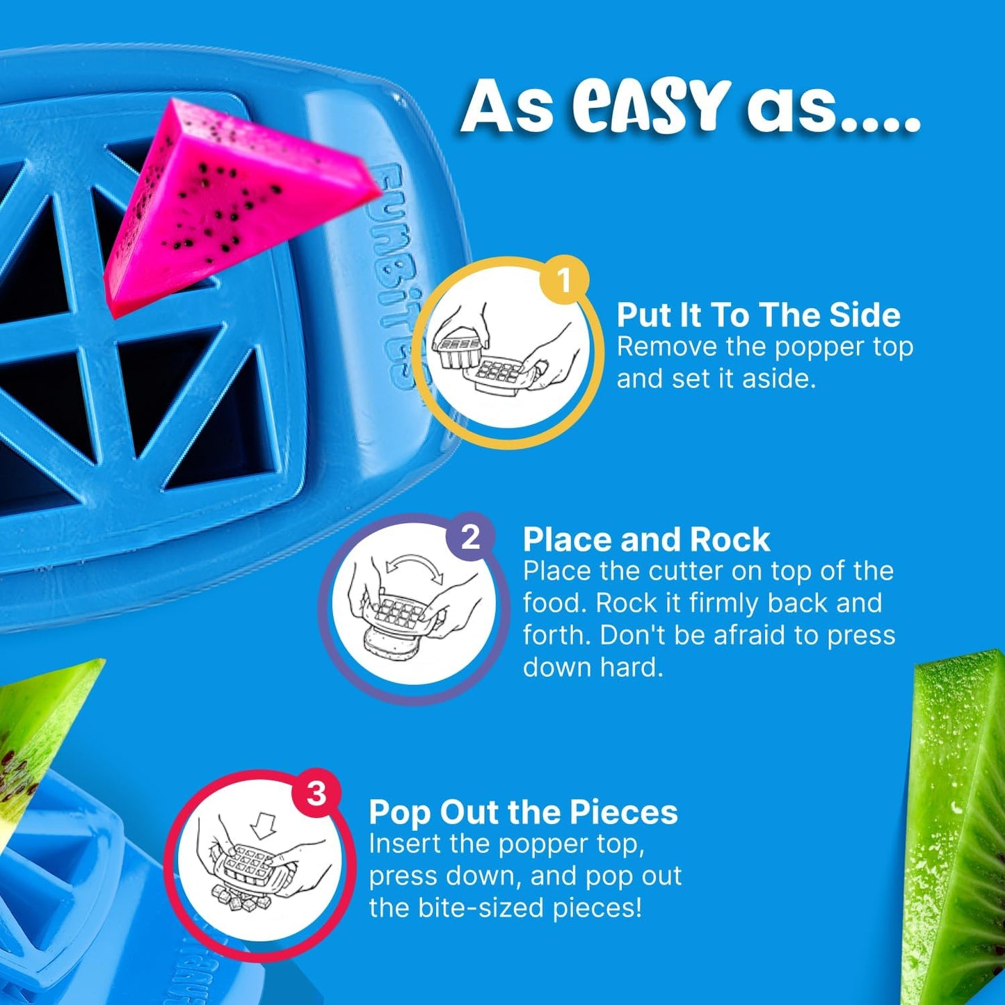 Sandwich Cutter for Kids Lunch, Crustless Bento 2-Pc Set, 1 Pack | Green Squares food cutter for toddlers, bite-size uncrustable shapes, bento lunch accessory, BPA-free, dishwasher safe