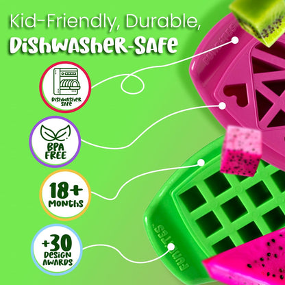 Sandwich Cutter for Kids Lunch, Crustless Bento 2-Pc Set, 1 Pack | Green Squares food cutter for toddlers, bite-size uncrustable shapes, bento lunch accessory, BPA-free, dishwasher safe