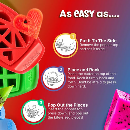 Sandwich Cutter for Kids Lunch, Crustless Bento 2-Pc Set, 1 Pack | Green Squares food cutter for toddlers, bite-size uncrustable shapes, bento lunch accessory, BPA-free, dishwasher safe