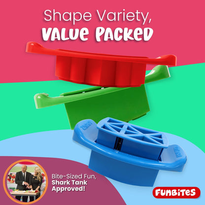 Sandwich Cutter for Kids Lunch, Crustless Bento 2-Pc Set, 1 Pack | Green Squares food cutter for toddlers, bite-size uncrustable shapes, bento lunch accessory, BPA-free, dishwasher safe