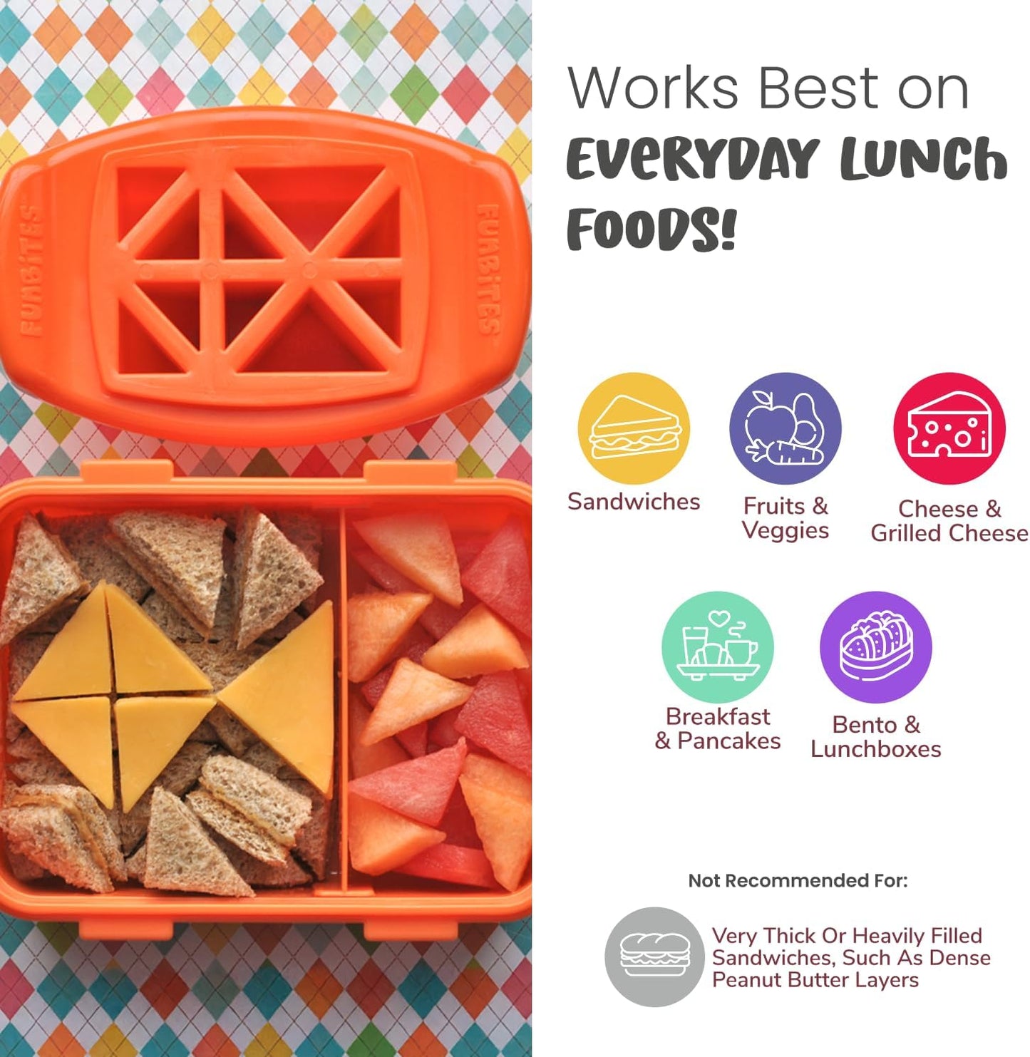 Sandwich Cutter for Kids Lunch, Crustless Bento 2-Pc Set, 1 Pack | Green Squares food cutter for toddlers, bite-size uncrustable shapes, bento lunch accessory, BPA-free, dishwasher safe