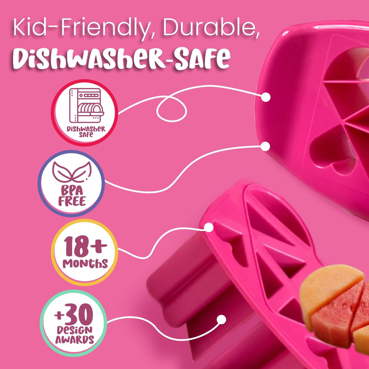 Sandwich Cutter for Kids Lunch, Crustless Bento 2-Pc Set, 1 Pack | Green Squares food cutter for toddlers, bite-size uncrustable shapes, bento lunch accessory, BPA-free, dishwasher safe