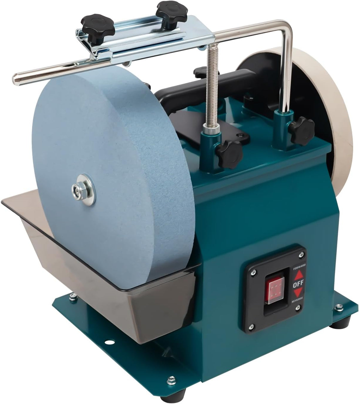 Variable Speed Wet Sharpening System, 10 Inch Water Cooled Knife Sharpening Machine, 240W 110V Electric Grinding Machine, Wet Bench Grinder for Knife, Chisel, Knife, Axe