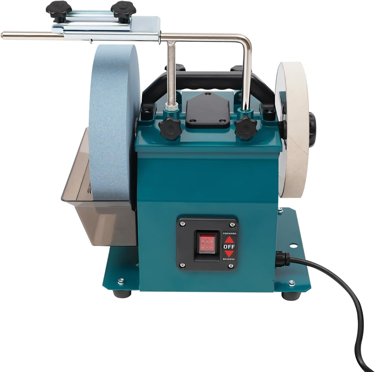 Variable Speed Wet Sharpening System, 10 Inch Water Cooled Knife Sharpening Machine, 240W 110V Electric Grinding Machine, Wet Bench Grinder for Knife, Chisel, Knife, Axe