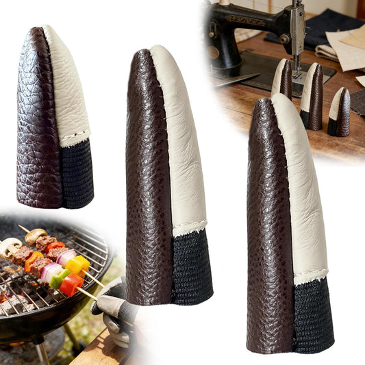 3-Piece Thumb and Finger Guard Set, for Wood Carving, Sewing, Engraving, BBQ Skewering, Finger Protection, Heat Insulation, Long-Lasting Durability