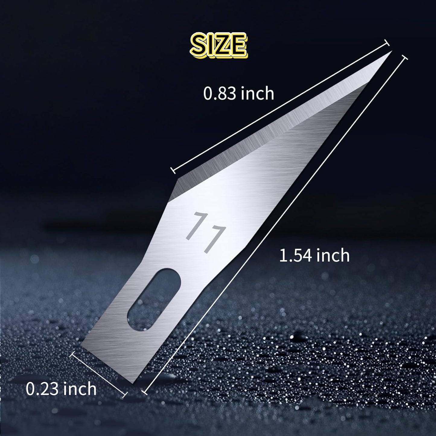 200 PCS Exacto Knife Blades #11, High-Carbon Exacto Blades Refills | Fine-Point #11 Blade for Paper, Stencils and Scrapbooking, Standard-Fit Blades for Exacto Knife, Artists and DIY Crafters