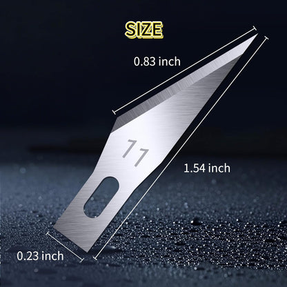 200 PCS Exacto Knife Blades #11, High-Carbon Exacto Blades Refills | Fine-Point #11 Blade for Paper, Stencils and Scrapbooking, Standard-Fit Blades for Exacto Knife, Artists and DIY Crafters