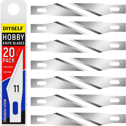 200 PCS Exacto Knife Blades #11, High-Carbon Exacto Blades Refills | Fine-Point #11 Blade for Paper, Stencils and Scrapbooking, Standard-Fit Blades for Exacto Knife, Artists and DIY Crafters