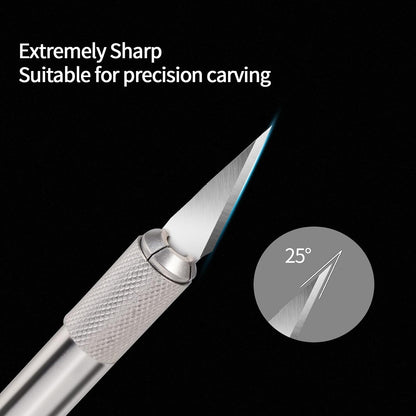 200 PCS Exacto Knife Blades #11, High-Carbon Exacto Blades Refills | Fine-Point #11 Blade for Paper, Stencils and Scrapbooking, Standard-Fit Blades for Exacto Knife, Artists and DIY Crafters