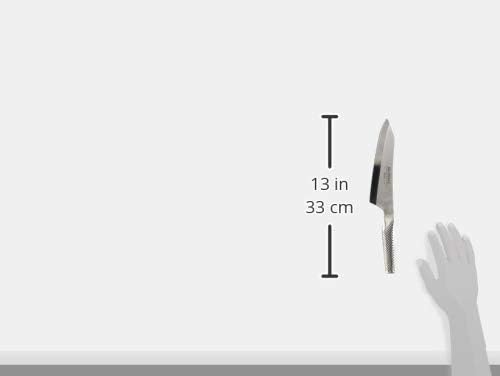 Global - 7 Inch Left-Handed Deba Knife - Lightweight Japanese Stainless Steel, Razor-Sharp Edge, Made in Japan, G-7L