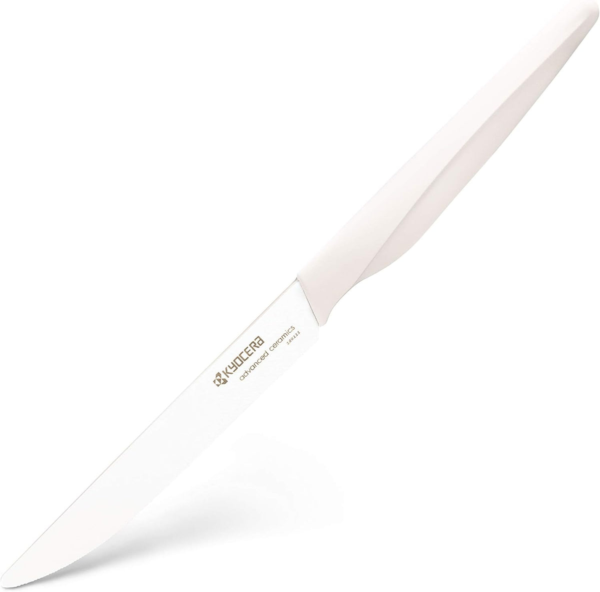 4-piece Ceramic Steak Knife Set, 4.5" White