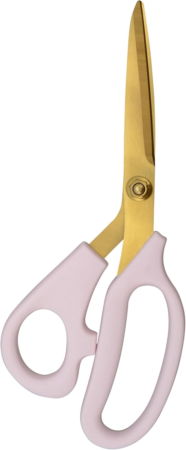 All-Purpose Kitchen Shears, Pink with Gold Blades - Durable Kitchen Shears with Precision-Ground Blades for Easy Cutting and Meal Prep - 9-Inch