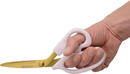 All-Purpose Kitchen Shears, Pink with Gold Blades - Durable Kitchen Shears with Precision-Ground Blades for Easy Cutting and Meal Prep - 9-Inch