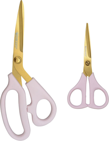 All-Purpose Kitchen Shears, Pink with Gold Blades - Durable Kitchen Shears with Precision-Ground Blades for Easy Cutting and Meal Prep - 9-Inch