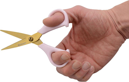 All-Purpose Kitchen Shears, Pink with Gold Blades - Durable Kitchen Shears with Precision-Ground Blades for Easy Cutting and Meal Prep - 9-Inch