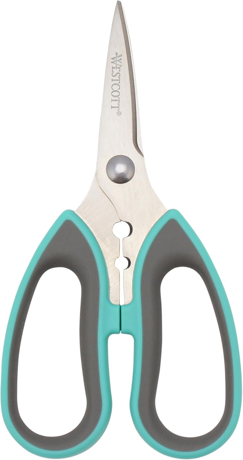 All-Purpose Kitchen Shears, Pink with Gold Blades - Durable Kitchen Shears with Precision-Ground Blades for Easy Cutting and Meal Prep - 9-Inch