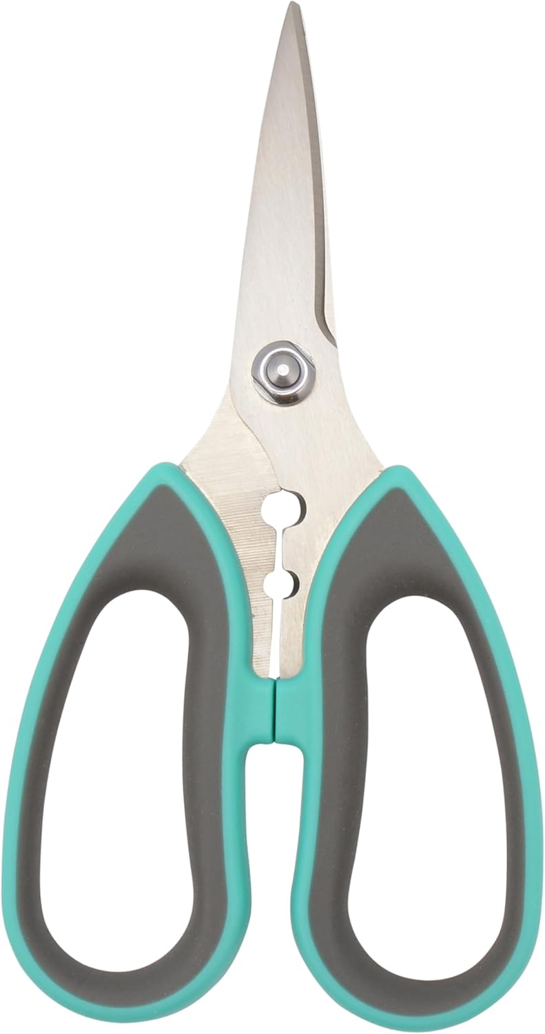 All-Purpose Kitchen Shears, Pink with Gold Blades - Durable Kitchen Shears with Precision-Ground Blades for Easy Cutting and Meal Prep - 9-Inch