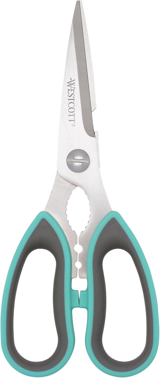 All-Purpose Kitchen Shears, Pink with Gold Blades - Durable Kitchen Shears with Precision-Ground Blades for Easy Cutting and Meal Prep - 9-Inch