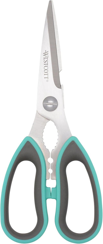 All-Purpose Kitchen Shears, Pink with Gold Blades - Durable Kitchen Shears with Precision-Ground Blades for Easy Cutting and Meal Prep - 9-Inch