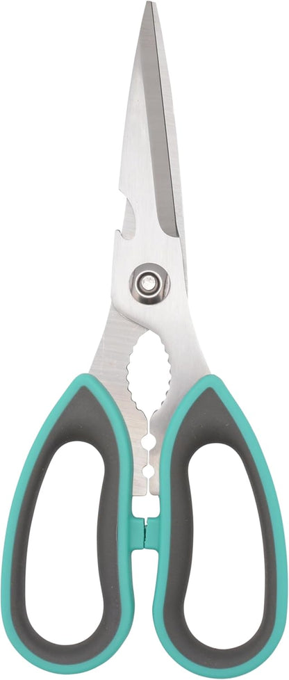 All-Purpose Kitchen Shears, Pink with Gold Blades - Durable Kitchen Shears with Precision-Ground Blades for Easy Cutting and Meal Prep - 9-Inch